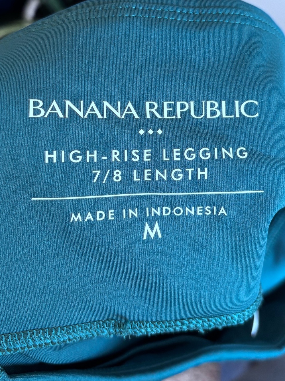 Banana Republic Teal High-Rise 7/8 Leggings